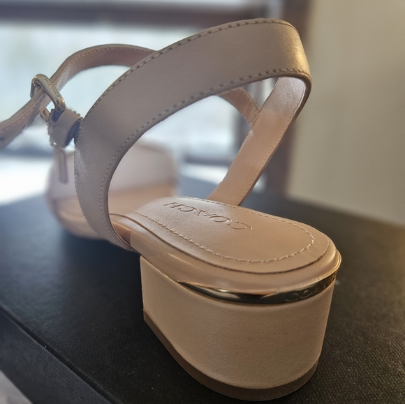 Coach leather strappy sandals - Picture 3 of 5